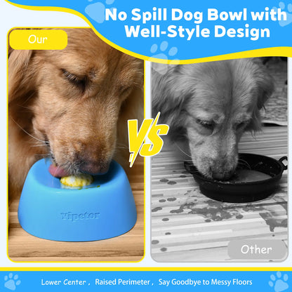 Elevate Your Pet's Mealtime with the Yipetor Slow Feeder Dog Bowl – No Spill Design for Liquid Treats, Perfect for Bone Broth and Yogurt, Ideal Gift for All Breeds!