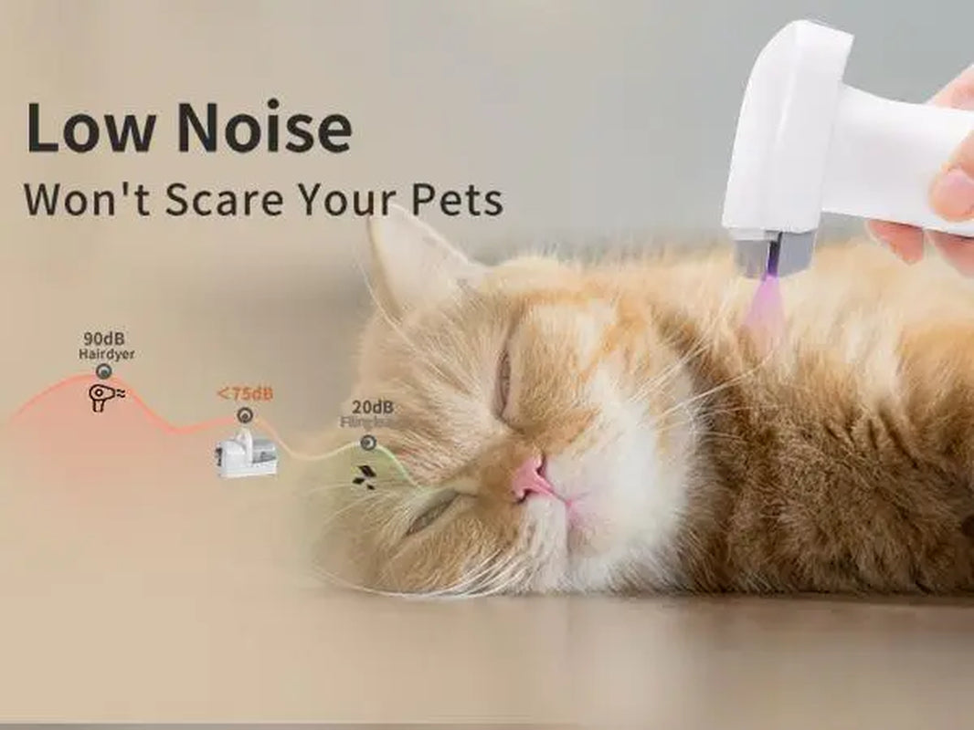 Ultimate 7-In-1 Pet Grooming Vacuum for Dogs & Cats – Effortless Grooming with Multi-Pack Attachments and Low Noise Design