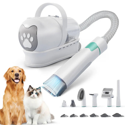 Ultimate 7-In-1 Pet Grooming Vacuum for Dogs & Cats – Effortless Grooming with Multi-Pack Attachments and Low Noise Design